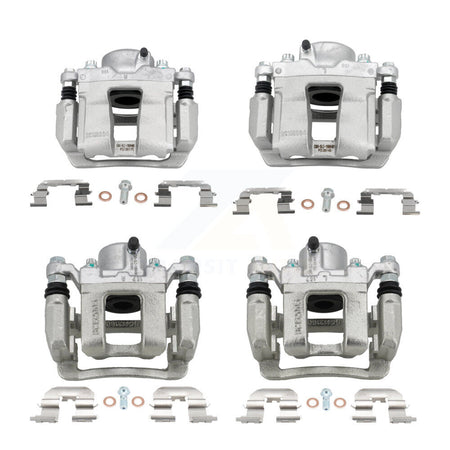 Front Rear Brake Caliper Left Right (Driver Passenger) Kit For Hyundai Sonata Kia Optima KBC-100573