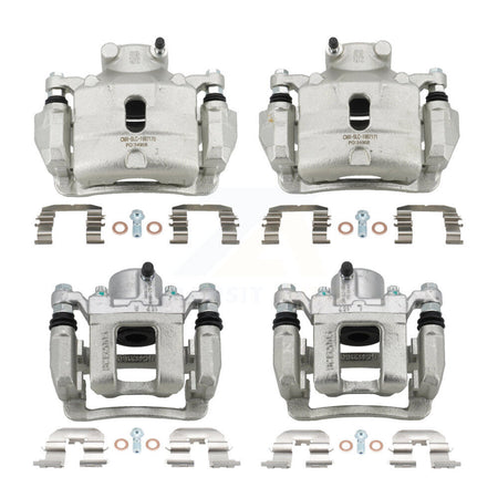 Front Rear Brake Caliper Left Right (Driver Passenger) Kit For 2014 Hyundai Sonata 2.0L KBC-100574