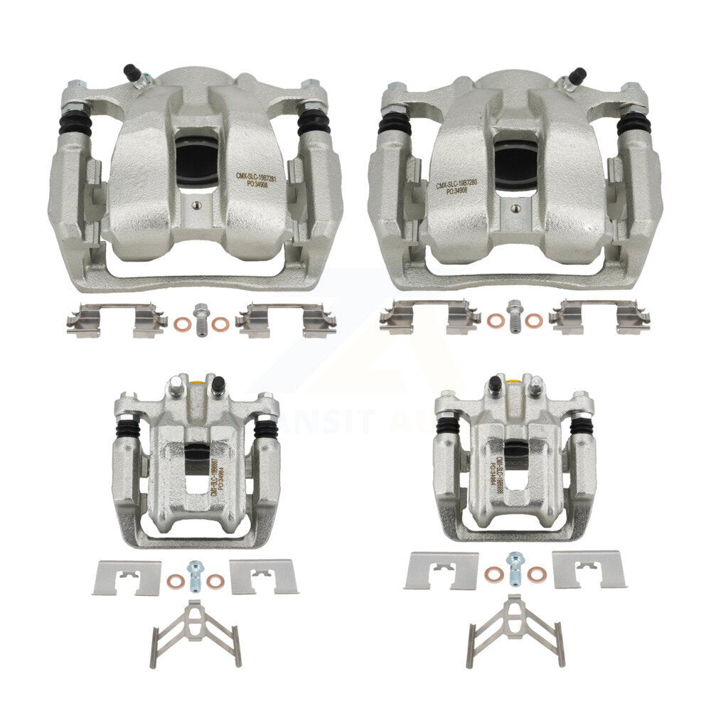 Front Rear Brake Caliper Left Right Side (Driver Passenger) Kit For 2016-2018 Acura RDX KBC-100575