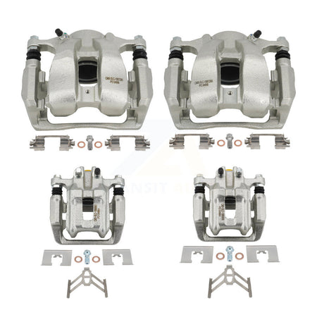 Front Rear Brake Caliper Left Right Side (Driver Passenger) Kit For 2016-2018 Acura RDX KBC-100575
