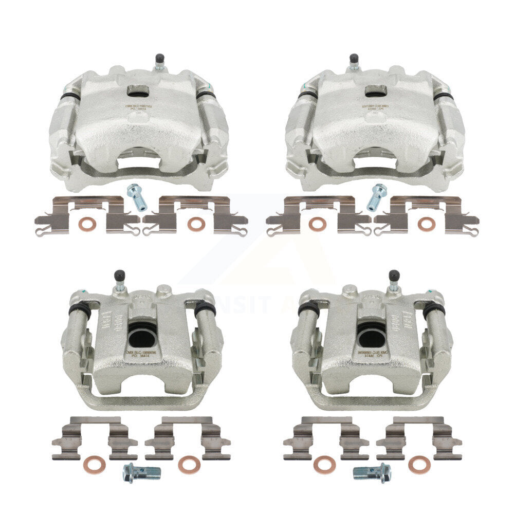 Front Rear Disc Brake Caliper Assembly Left Right Side (Driver Passenger) Kit For Nissan LEAF KBC-100582 by CMX