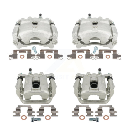 Front Rear Disc Brake Caliper Assembly Left Right Side (Driver Passenger) Kit For Nissan LEAF KBC-100582 by CMX