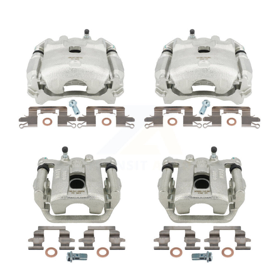 Front Rear Disc Brake Caliper Assembly Left Right Side (Driver Passenger) Kit For Nissan LEAF KBC-100582 by CMX