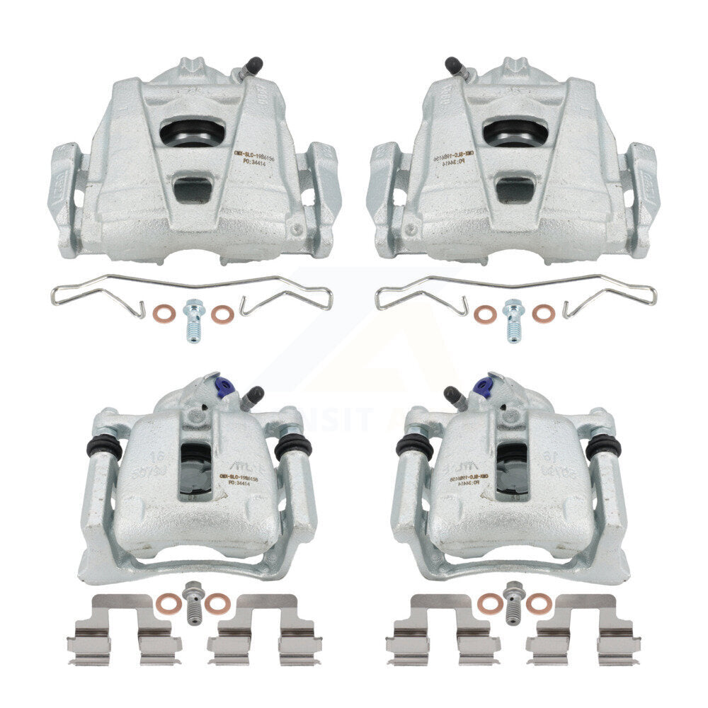 Front Rear Disc Brake Caliper Assembly Left Right Side (Driver Passenger) Kit For 2009-2011 Volkswagen Tiguan KBC-100584 by CMX