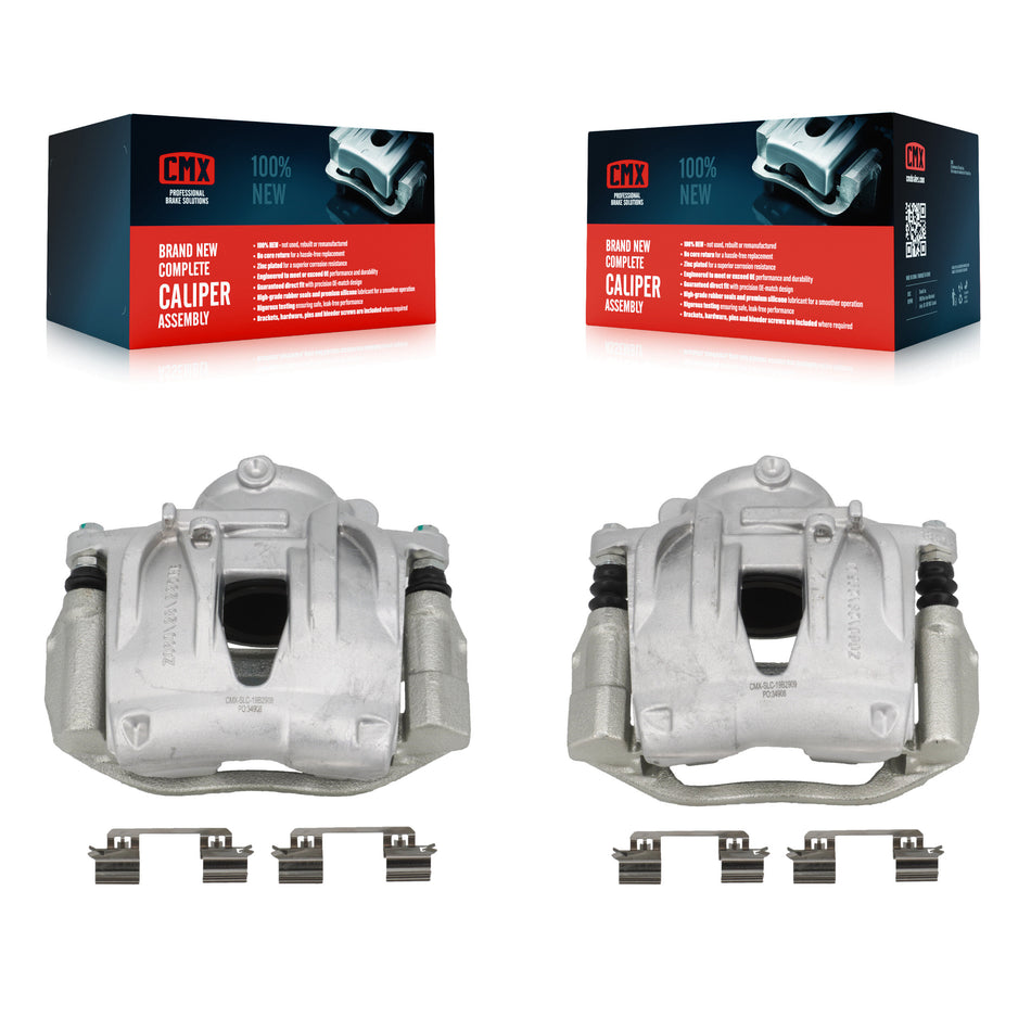 Front Brake Caliper Left Right Side (Driver Passenger) Kit For Mercedes-Benz E320 E350 KBC-100598