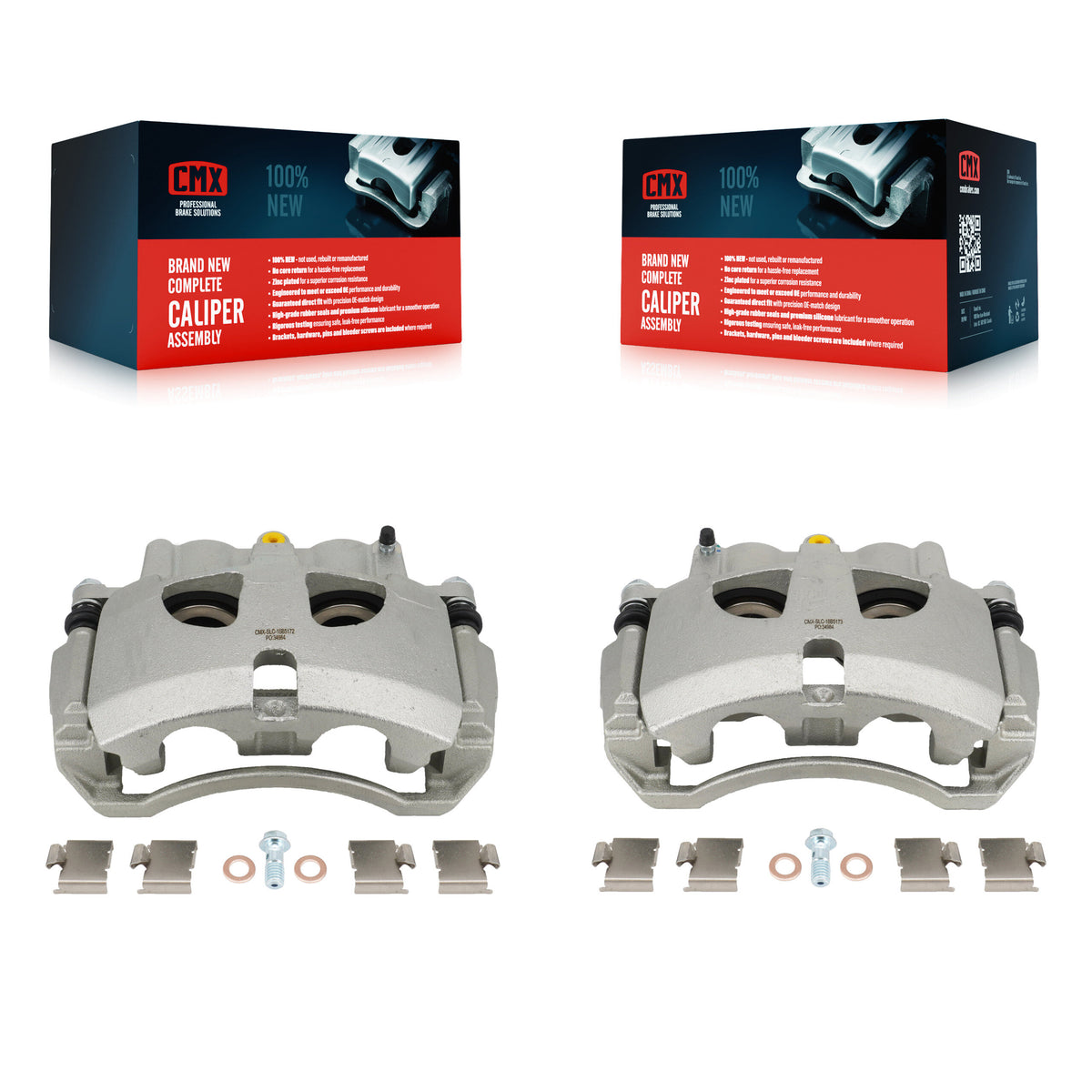Front Brake Caliper Left Right Side (Driver Passenger) Kit For Ram 3500 2500 Dodge 4000 KBC-100599