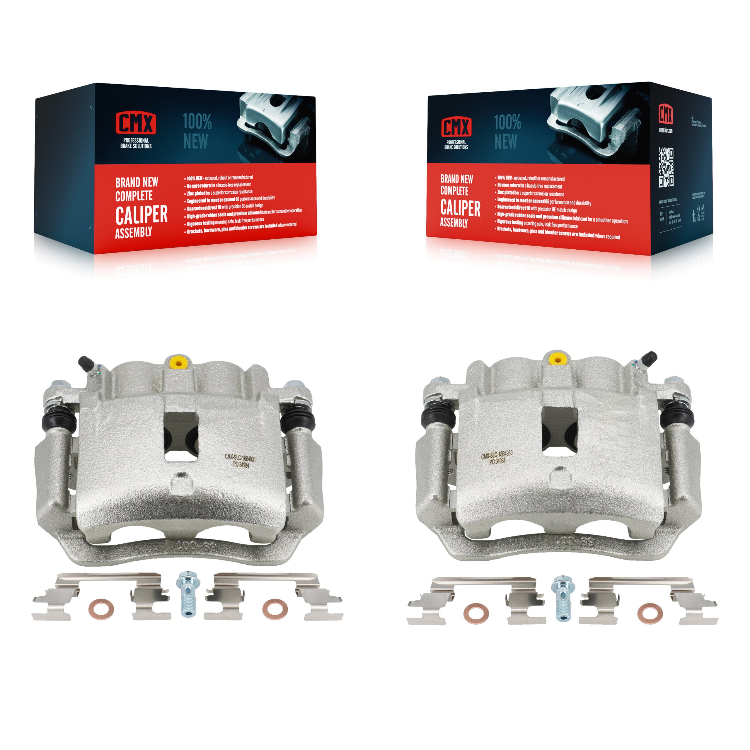 Rear Brake Caliper Left Right Side Kit For 2003-2006 GMC Savana 2500 Chevrolet Express KBC-100603