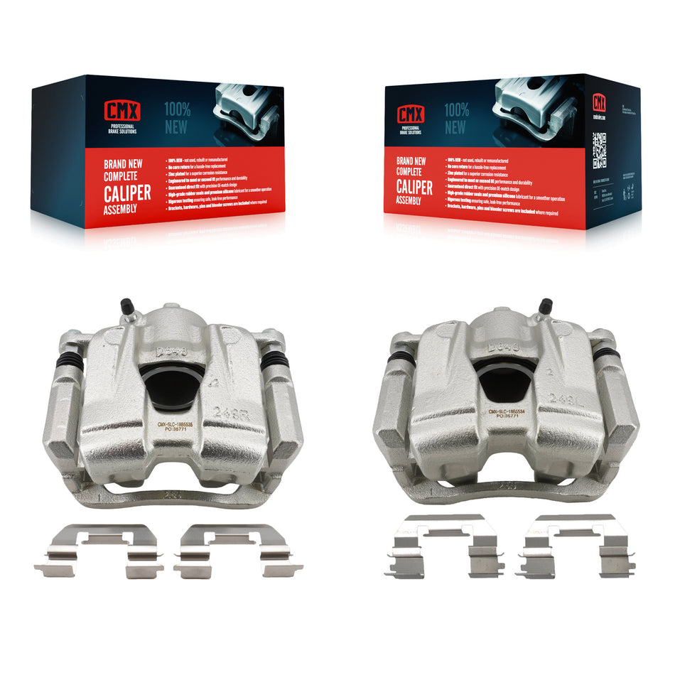 Front Brake Caliper Left Right (Driver Passenger) Kit For Jeep Compass Renegade Fiat 500X KBC-100620