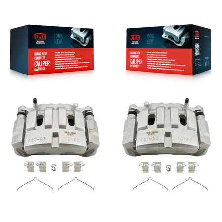 Front Brake Caliper (Left Right) Kit For 2014-2023 Jeep Cherokee With Dual Piston KBC-100626