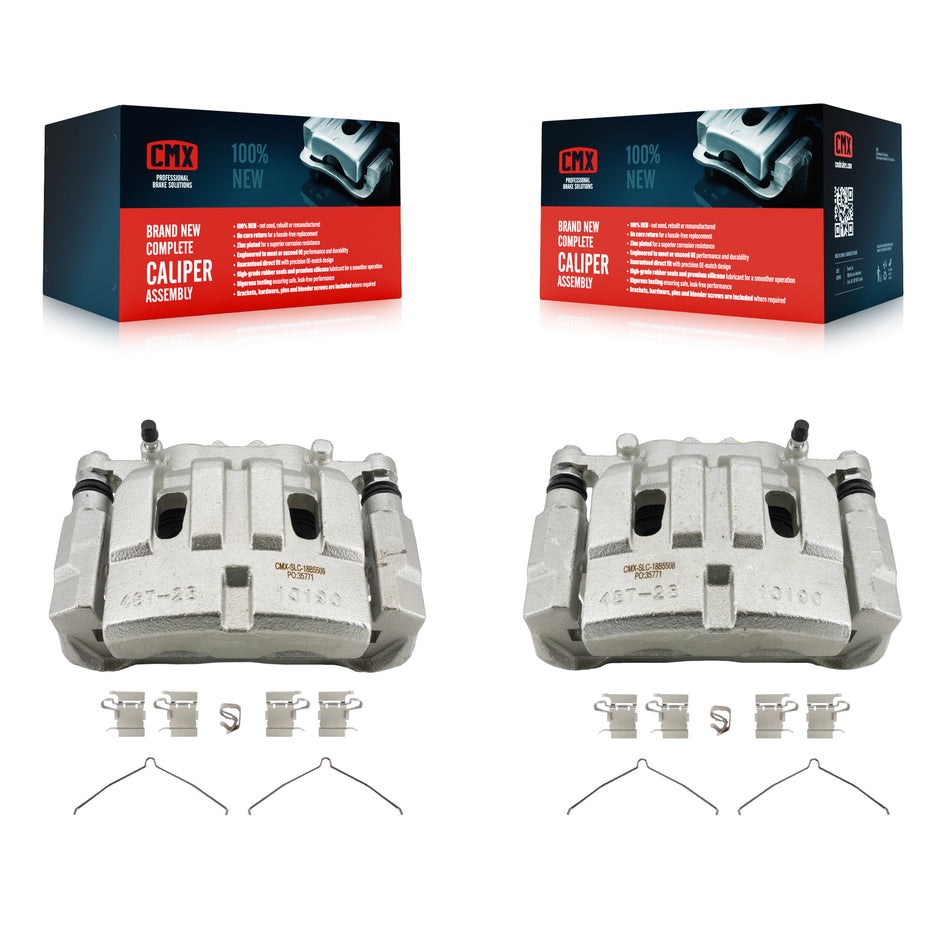 Front Brake Caliper (Left Right) Kit For 2014-2023 Jeep Cherokee With Dual Piston KBC-100626