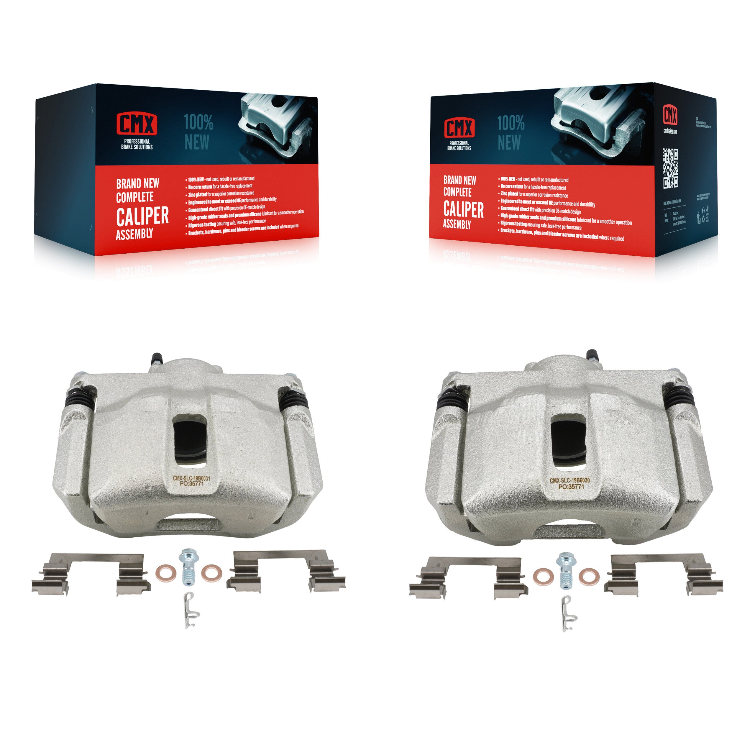 Front Disc Brake Caliper Left Right Side (Driver Passenger) Kit For Nissan Sentra Maxima KBC-100631