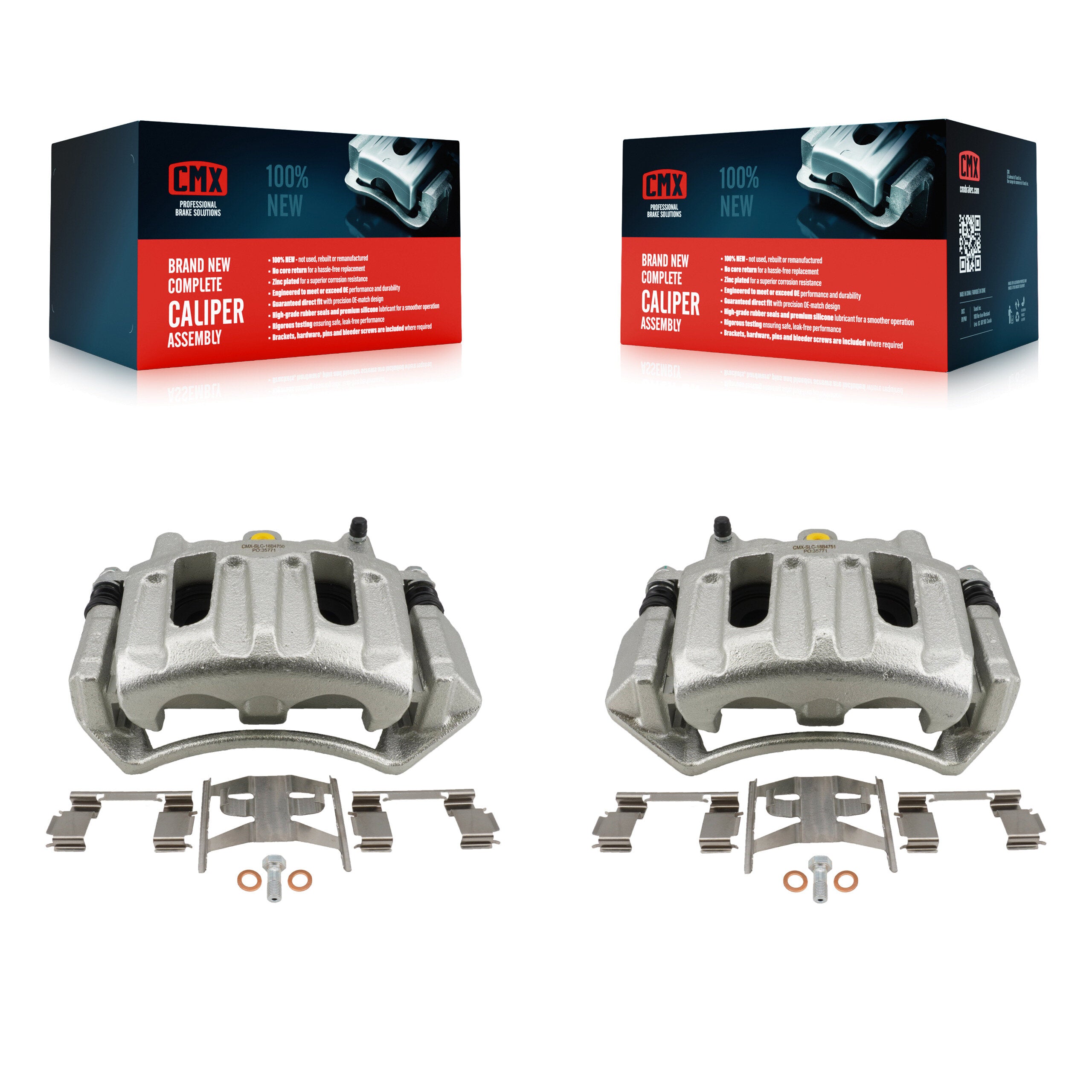 Front Disc Brake Caliper Left Right Side Kit For Ford F-150 Heritage Lincoln Blackwood KBC-100634