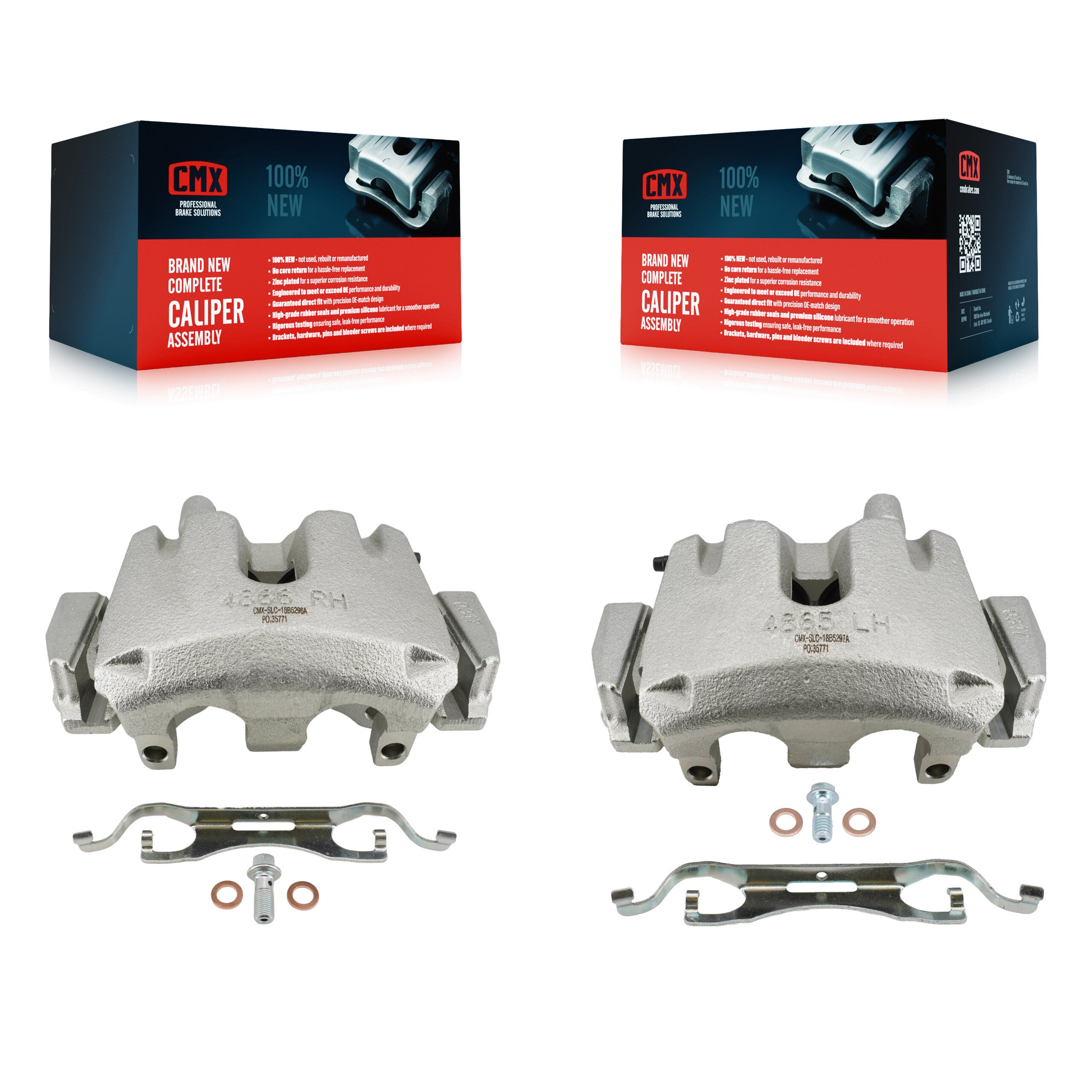 Front Brake Caliper Left Right Driver Passenger Kit For Jeep Grand Cherokee Dodge Durango KBC-100638