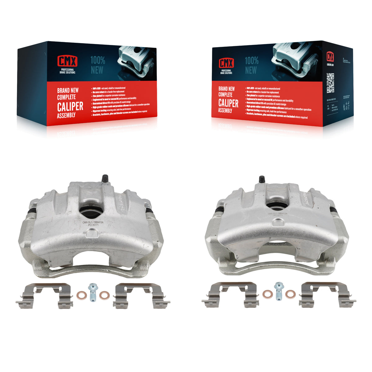 Front Brake Caliper Left Right Side (Driver Passenger) Kit For 2011-2015 Kia Optima 2.0L KBC-100642