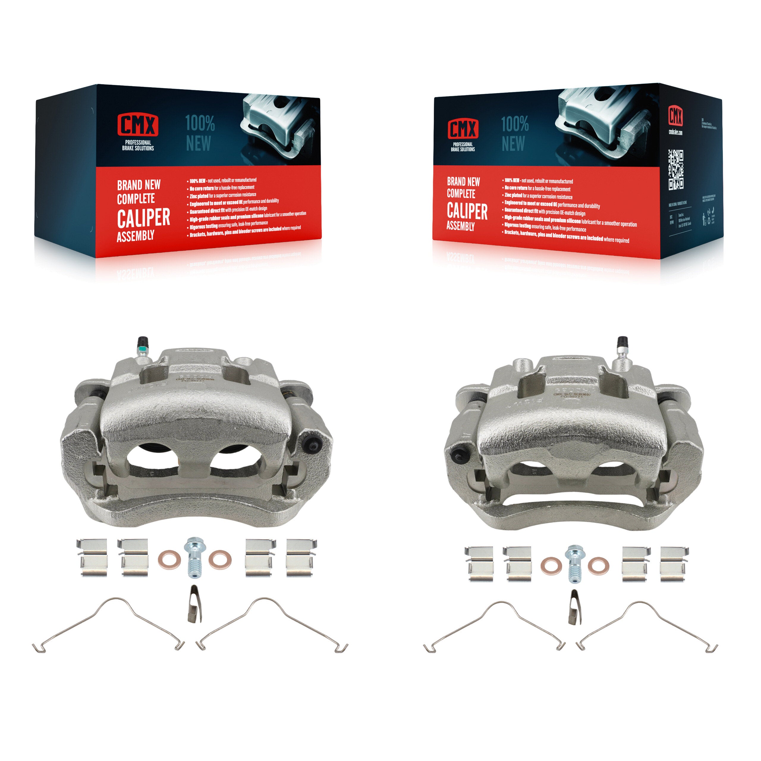 Front Disc Brake Caliper Left Right Side (Driver Passenger) Kit For Mazda CX-5 CX-9 KBC-100653