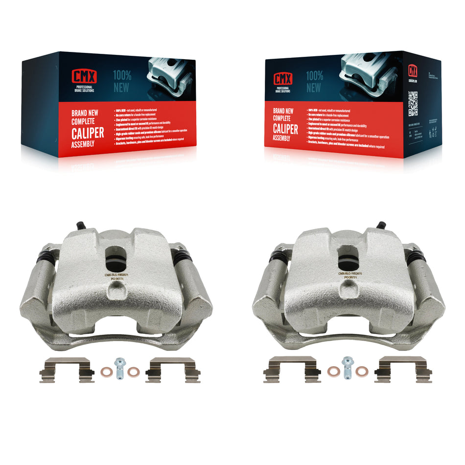 Front Disc Brake Caliper Left Right Side (Driver Passenger) Kit For 2003-2008 Honda Pilot KBC-100661