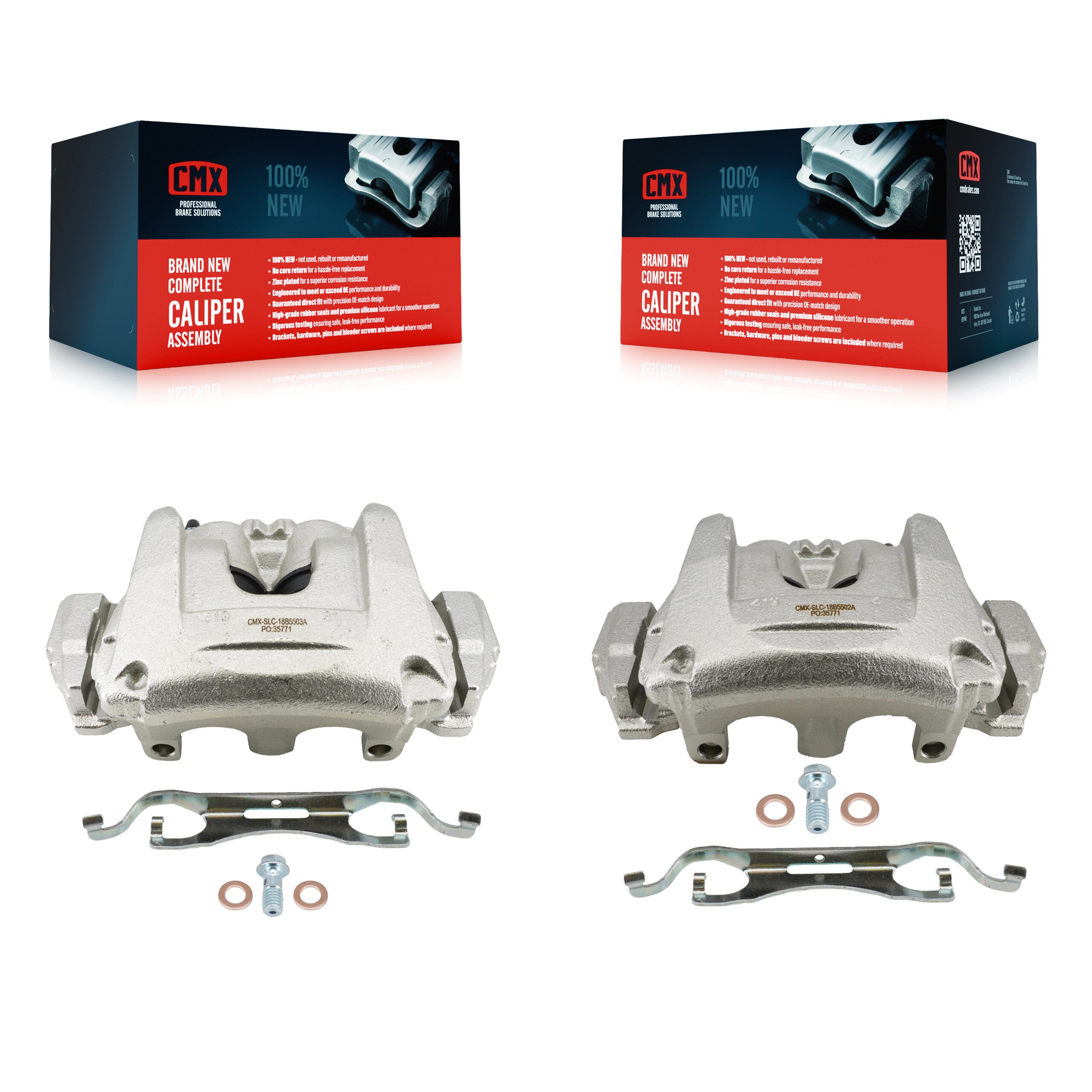 Front Brake Caliper Left Right Driver Passenger Kit For Ford Edge Lincoln MKX Continental KBC-100673