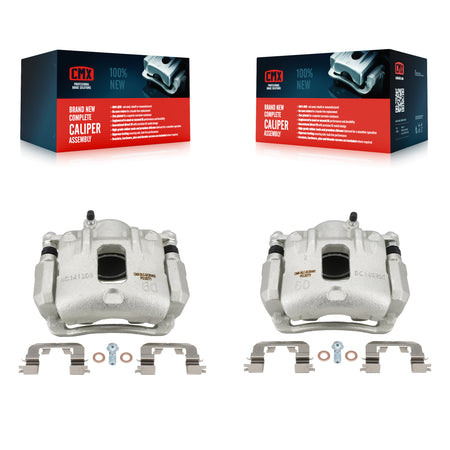 Front Disc Brake Caliper Left Right Side (Driver Passenger) Kit For 2014-2017 Kia Rondo KBC-100684