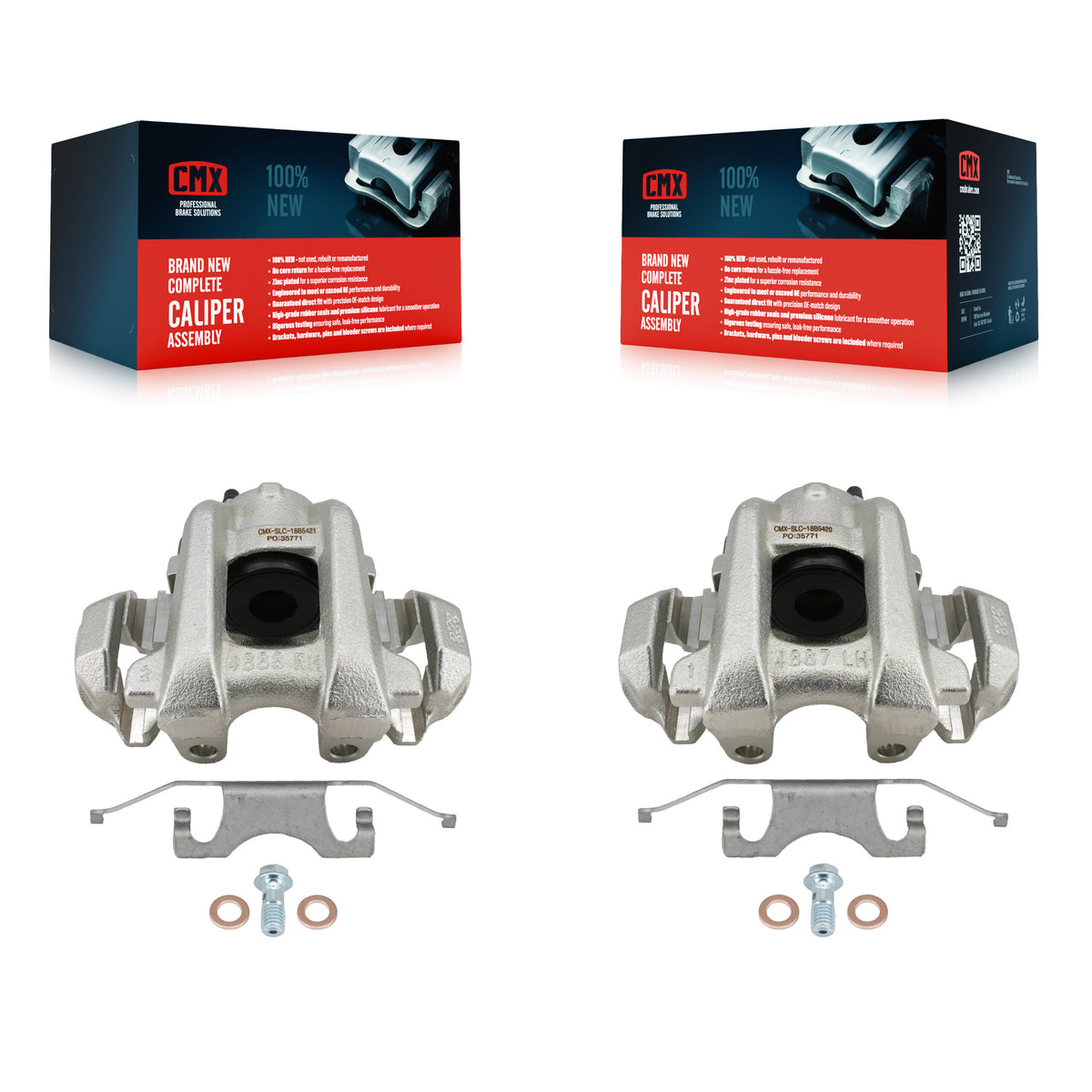 Rear Brake Caliper Left Right Driver Passenger Kit For Jeep Grand Cherokee Dodge Durango KBC-100690