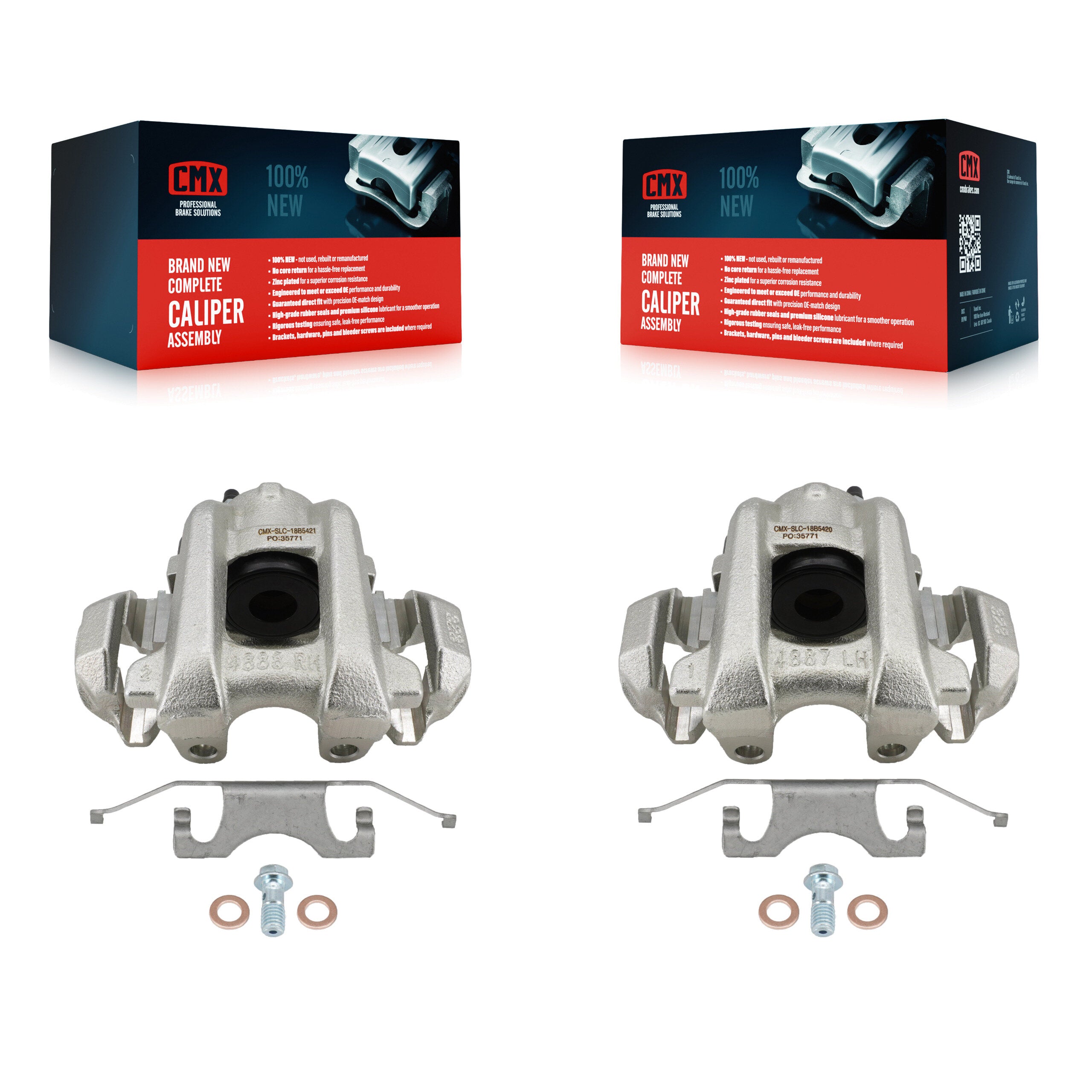 Rear Brake Caliper Left Right Driver Passenger Kit For Jeep Grand Cherokee Dodge Durango KBC-100690