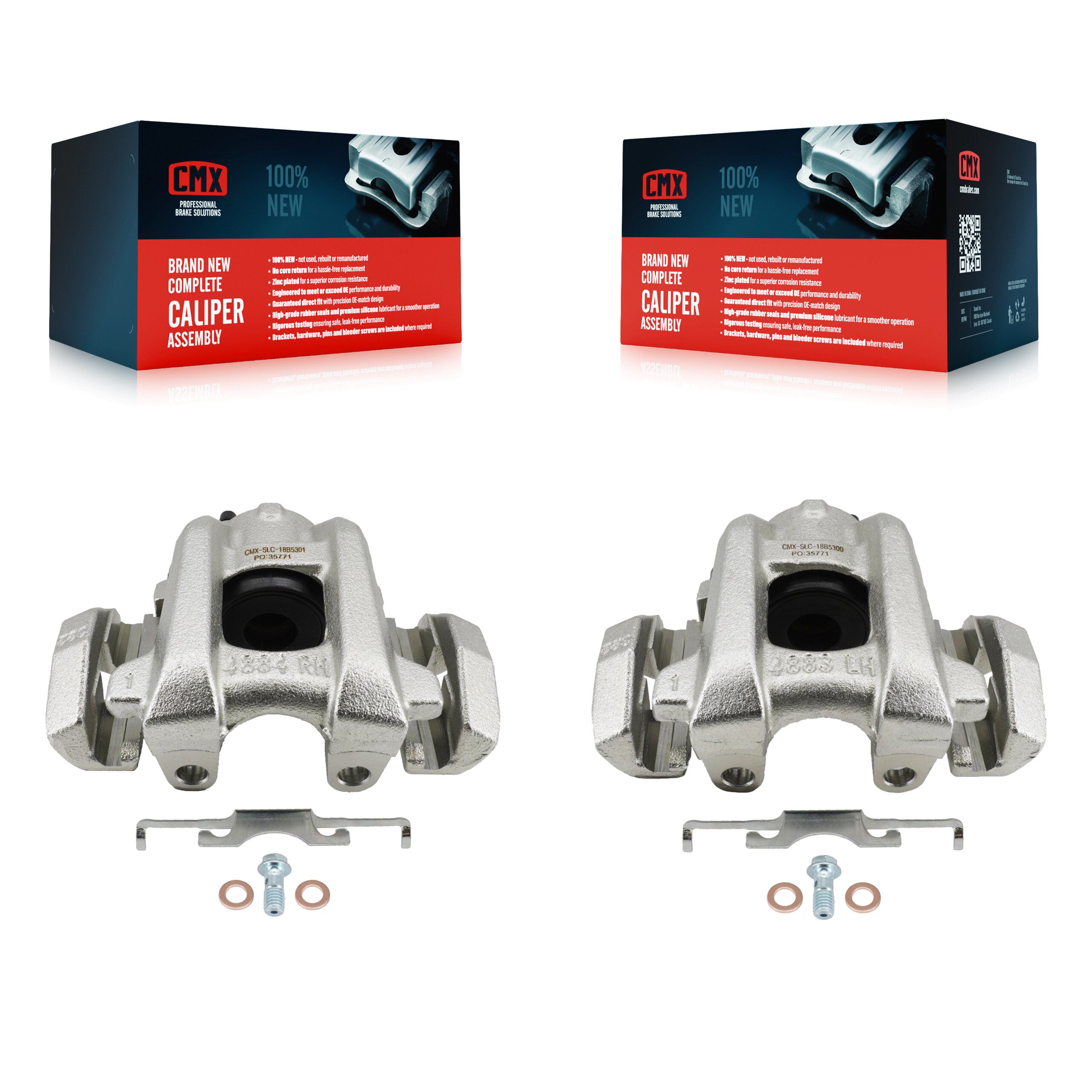 Rear Brake Caliper Left Right Driver Passenger Kit For Jeep Grand Cherokee Dodge Durango KBC-100691