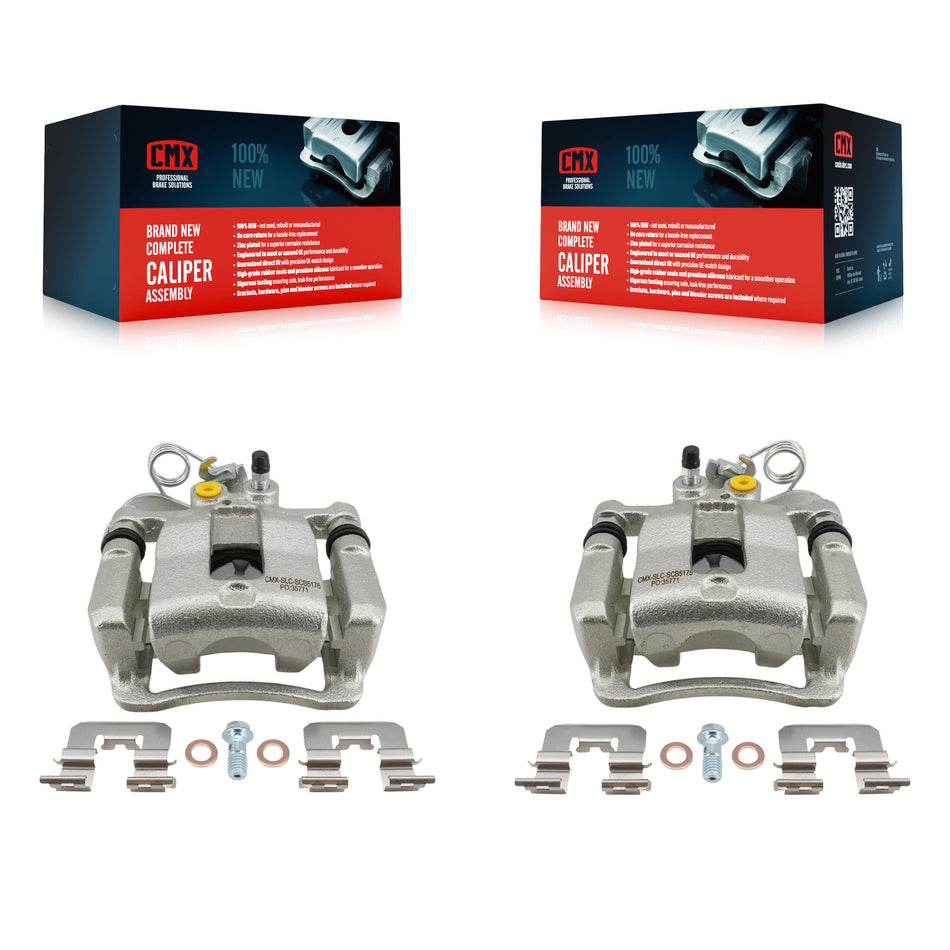 Rear Disc Brake Caliper Left Right Side (Driver Passenger) Kit For Kia Rio Hyundai Accent KBC-100698