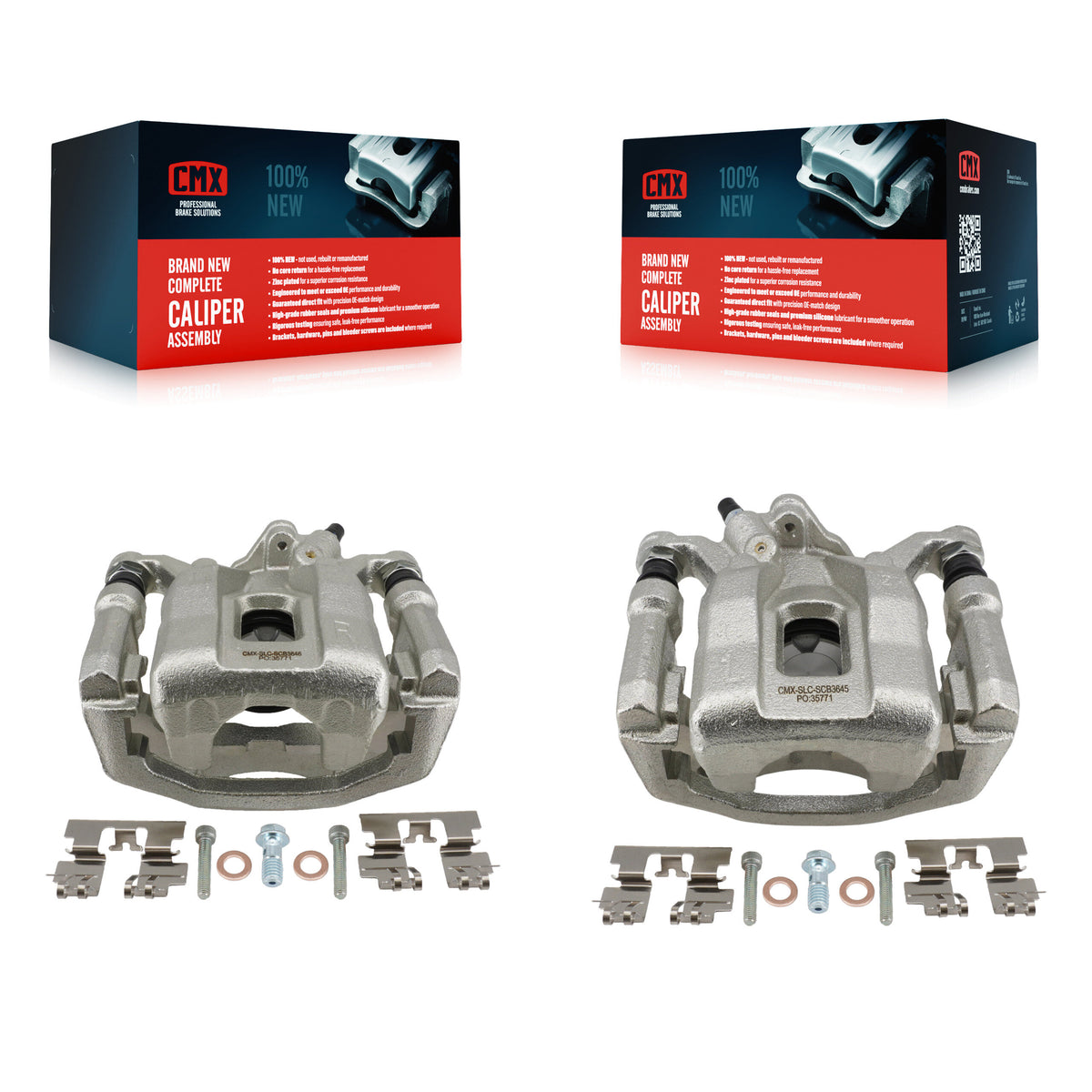 Rear Disc Brake Caliper Left Right Side (Driver Passenger) Kit For 2016-2023 Mazda CX-9 KBC-100700