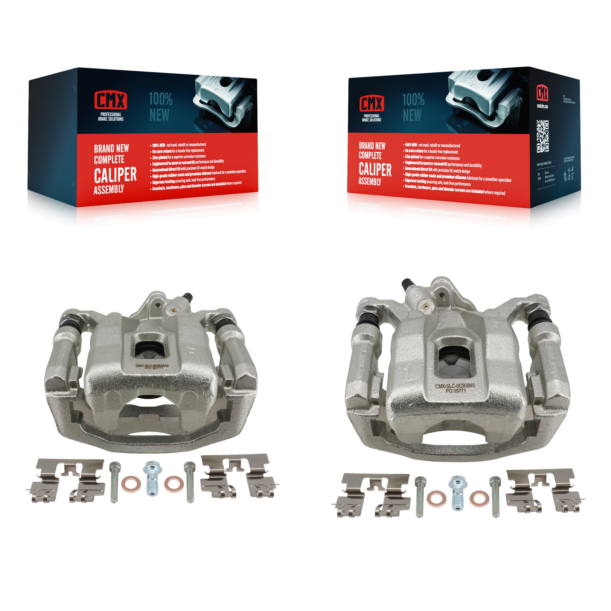 Rear Disc Brake Caliper Left Right Side (Driver Passenger) Kit For 2016-2023 Mazda CX-9 KBC-100700