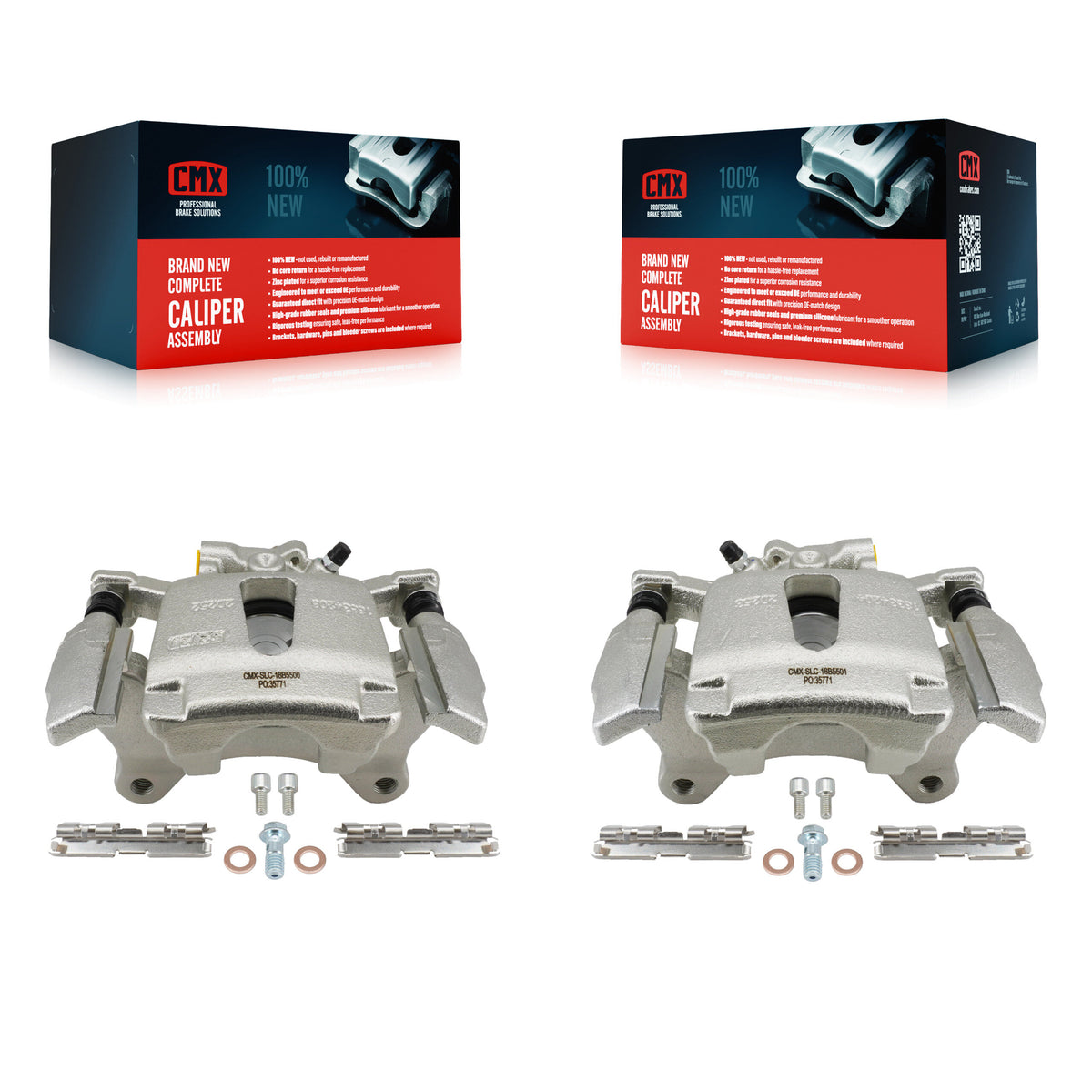 Rear Brake Caliper Kit For Ford F-150 With Electric Parking 6 Internal Splines KBC-100702