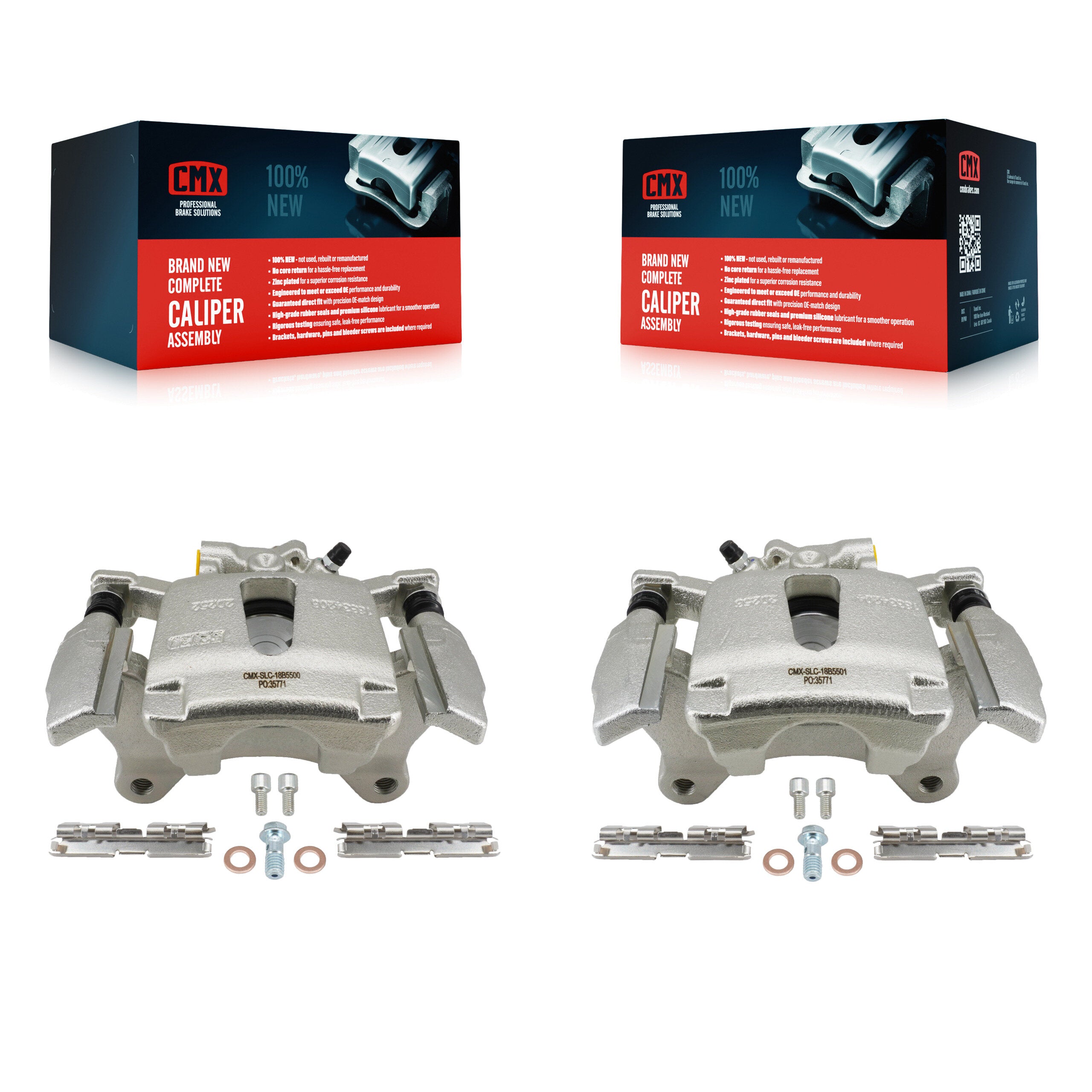 Rear Brake Caliper Kit For Ford F-150 With Electric Parking 6 Internal Splines KBC-100702