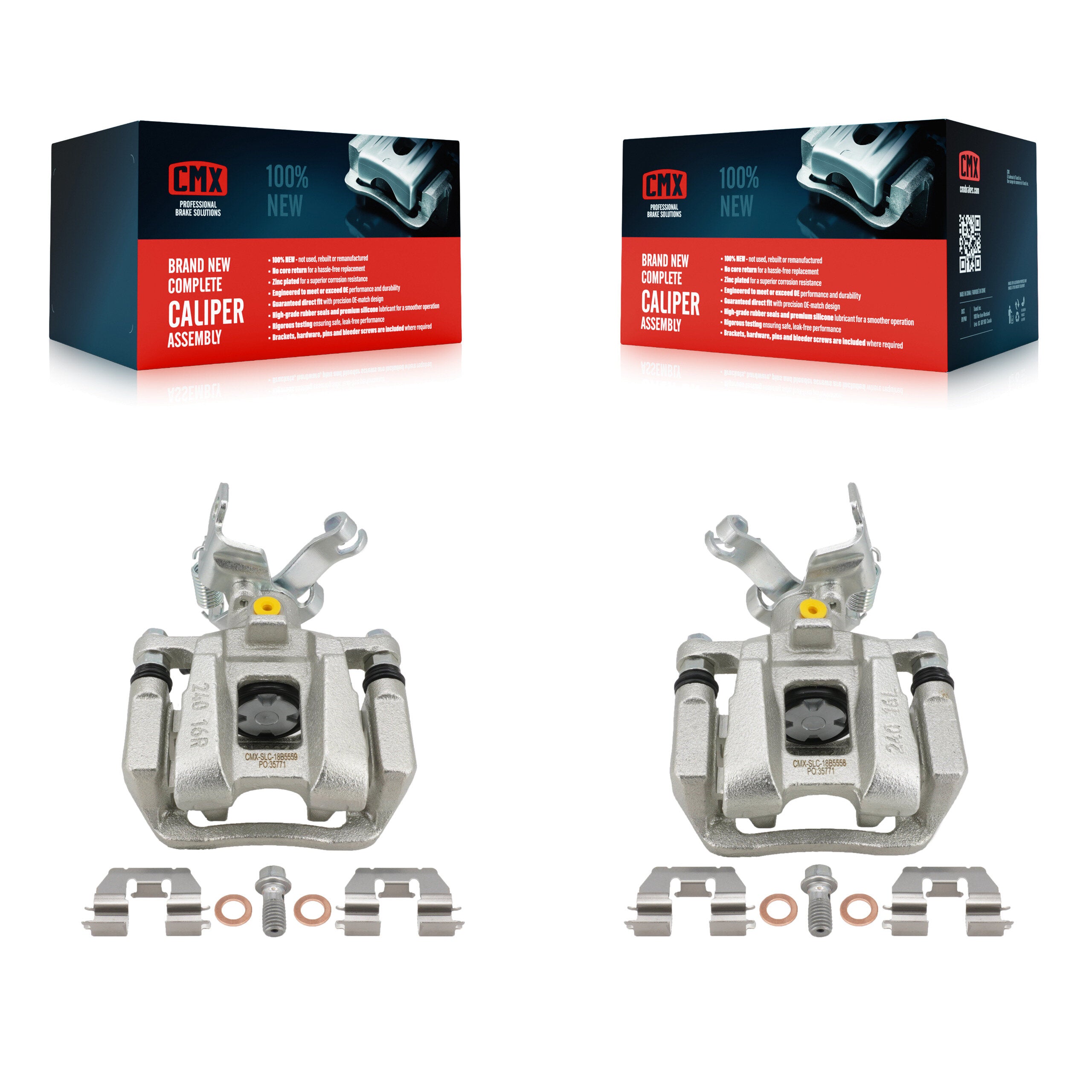 Rear Disc Brake Caliper Kit For 2016-2022 Chevrolet Malibu With Manual Parking KBC-100708