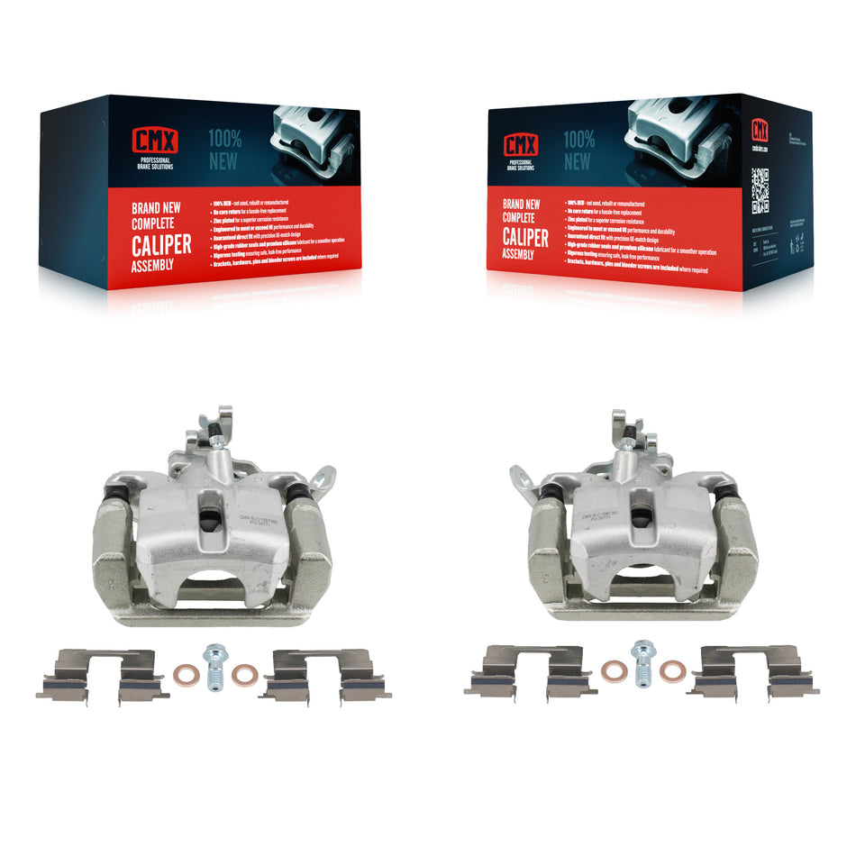 Rear Disc Brake Caliper Assembly Left Right Side (Driver Passenger) Kit For Mazda 3 Sport KBC-100710