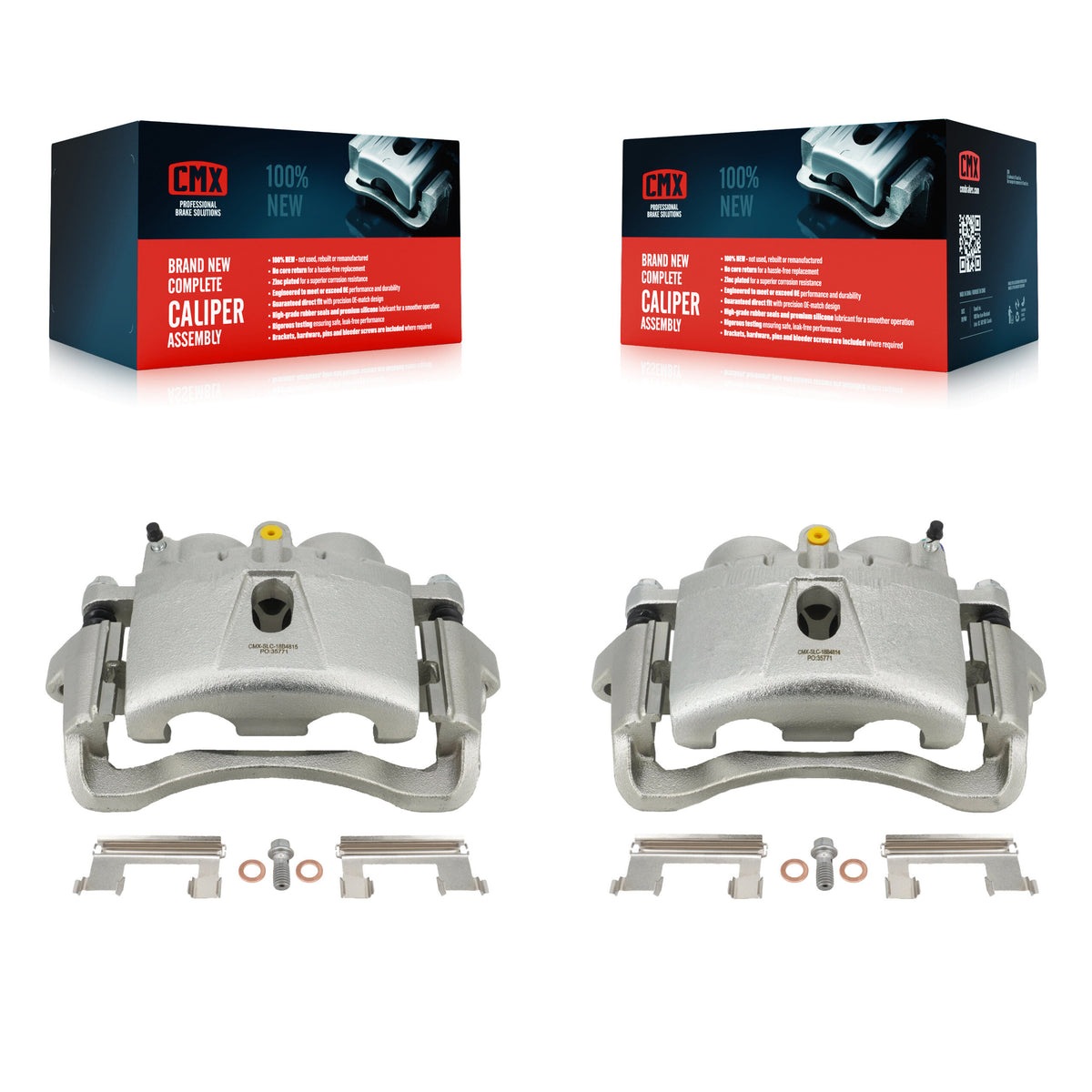 Rear Brake Caliper Left Right Side Kit For Chevrolet GMC Sierra 3500 Silverado HD Classic KBC-100715