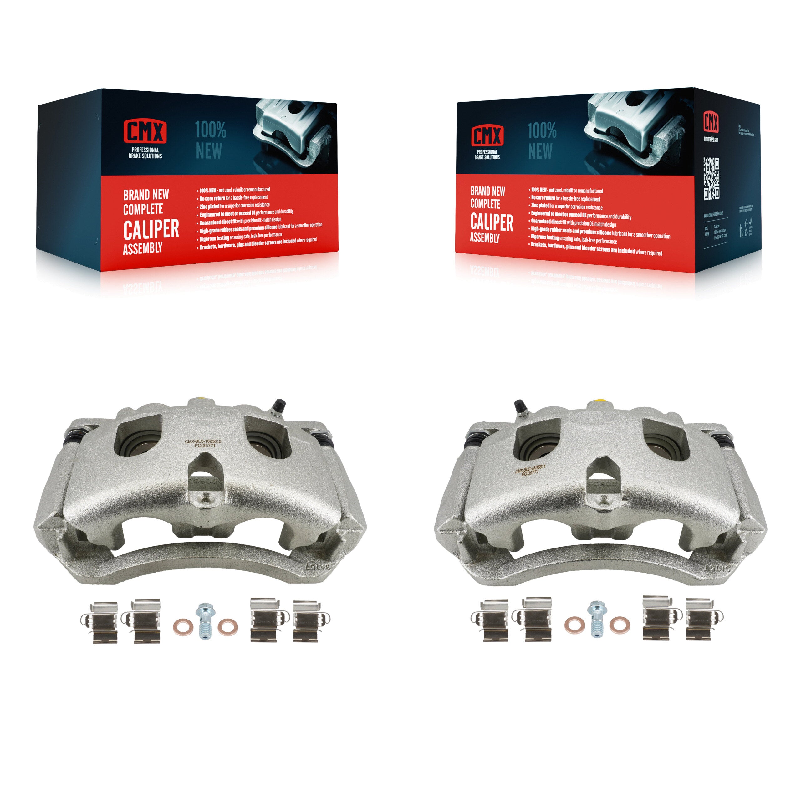 Rear Disc Brake Caliper Kit For 2020-2025 GMC Chevrolet Sierra 2500 HD Silverado 3500 KBC-100722