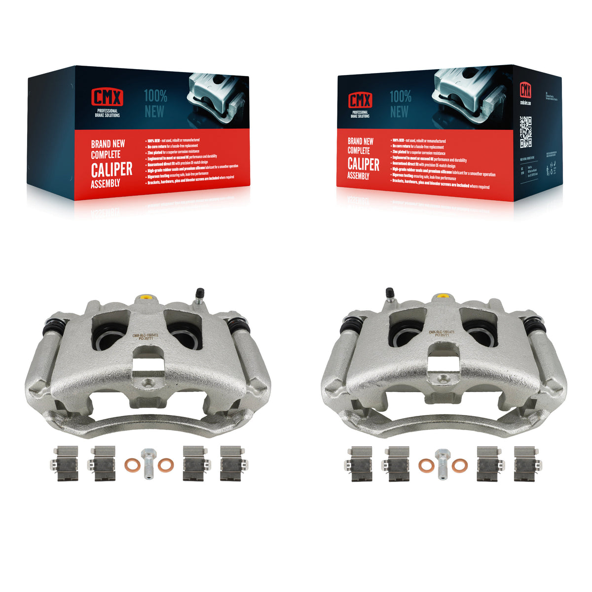 Rear Brake Caliper Left Right Side (Driver Passenger) Kit For Ford F-350 Super Duty F-250 KBC-100730