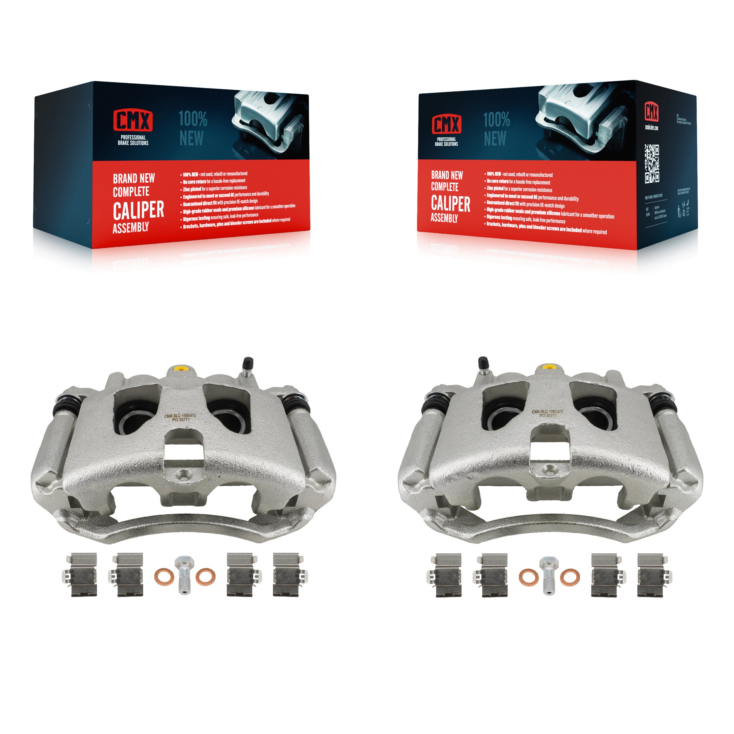 Rear Brake Caliper Left Right Side (Driver Passenger) Kit For Ford F-350 Super Duty F-250 KBC-100730