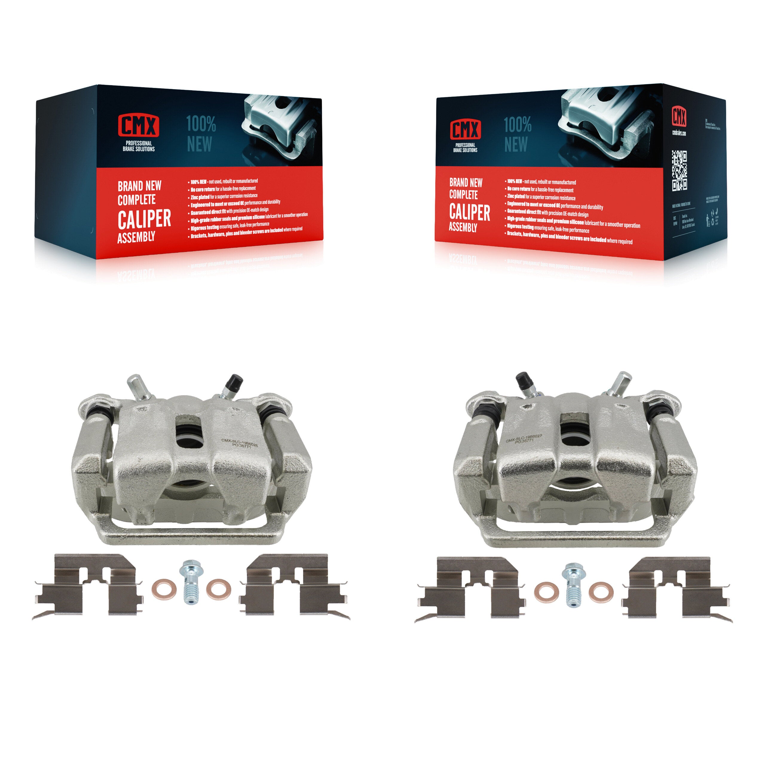 Rear Disc Brake Caliper Left Right Side (Driver Passenger) Kit For 2009-2014 Acura TL KBC-100733