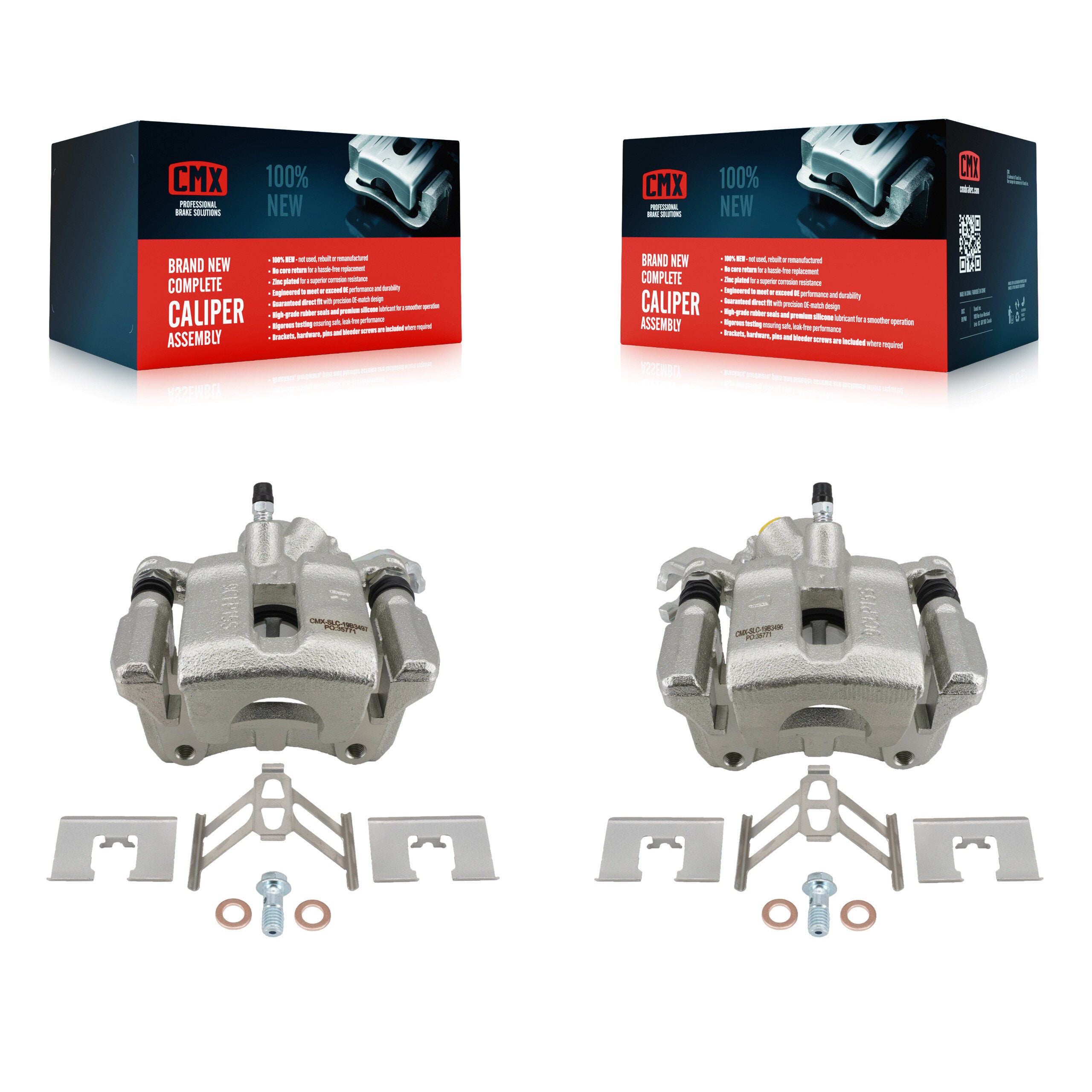 Rear Disc Brake Caliper Left Right Side (Driver Passenger) Kit For Suzuki SX4 Crossover KBC-100752
