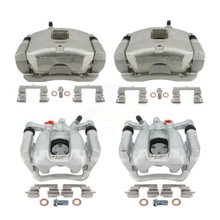 Front Rear Brake Caliper Kit For 2017-2019 Buick LaCrosse With 321mm Diameter Rotor KBC-100761