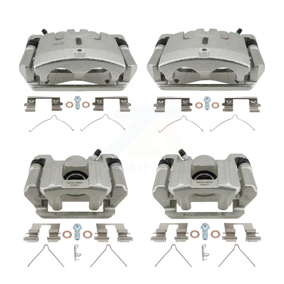 Front Rear Brake Caliper Left Right Side (Driver Passenger) Kit For 2009-2015 Honda Pilot KBC-100779
