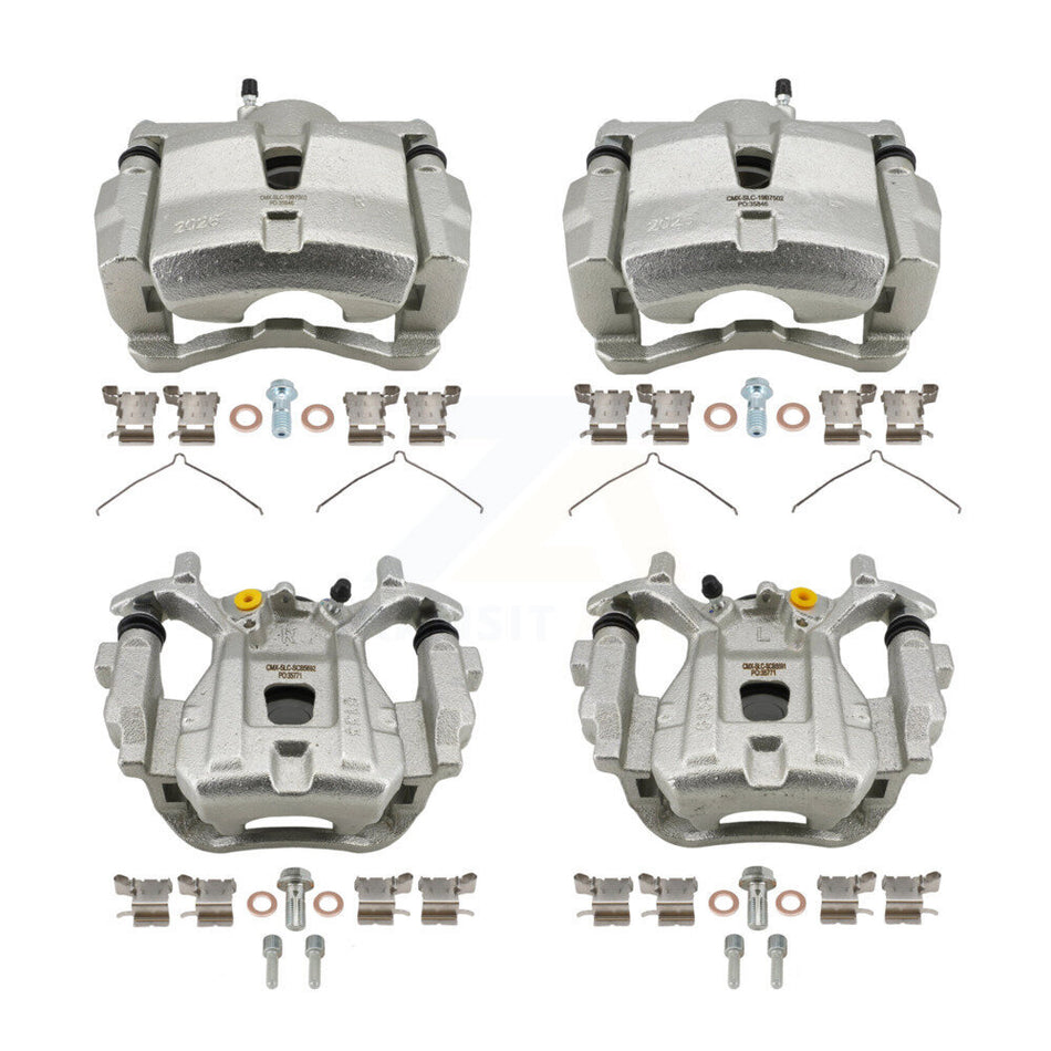 Front Rear Brake Caliper Left Right Side (Driver Passenger) Kit For Toyota RAV4 Venza KBC-100784