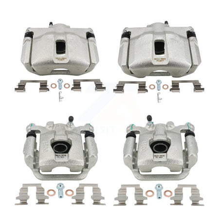 Front Rear Brake Caliper Left Right Kit For 2007-2012 Nissan Sentra SE-R Spec V with 2.5L KBC-100786