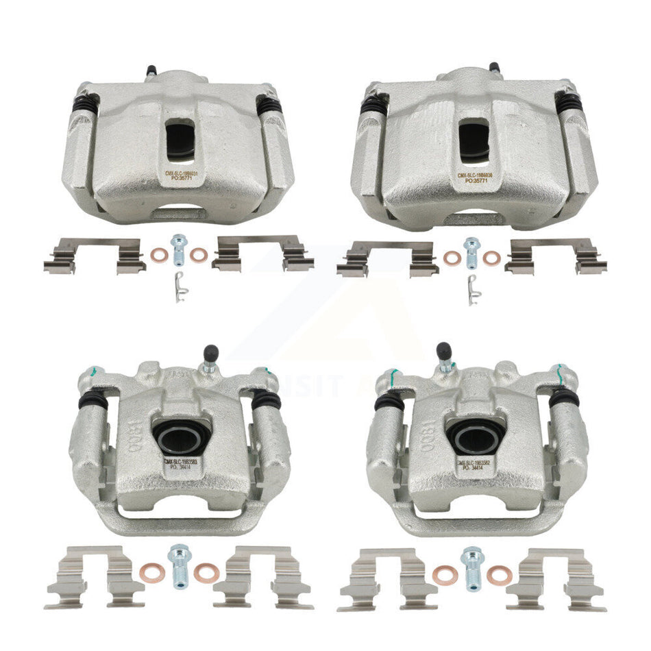 Front Rear Brake Caliper Left Right Kit For 2007-2012 Nissan Sentra SE-R Spec V with 2.5L KBC-100786