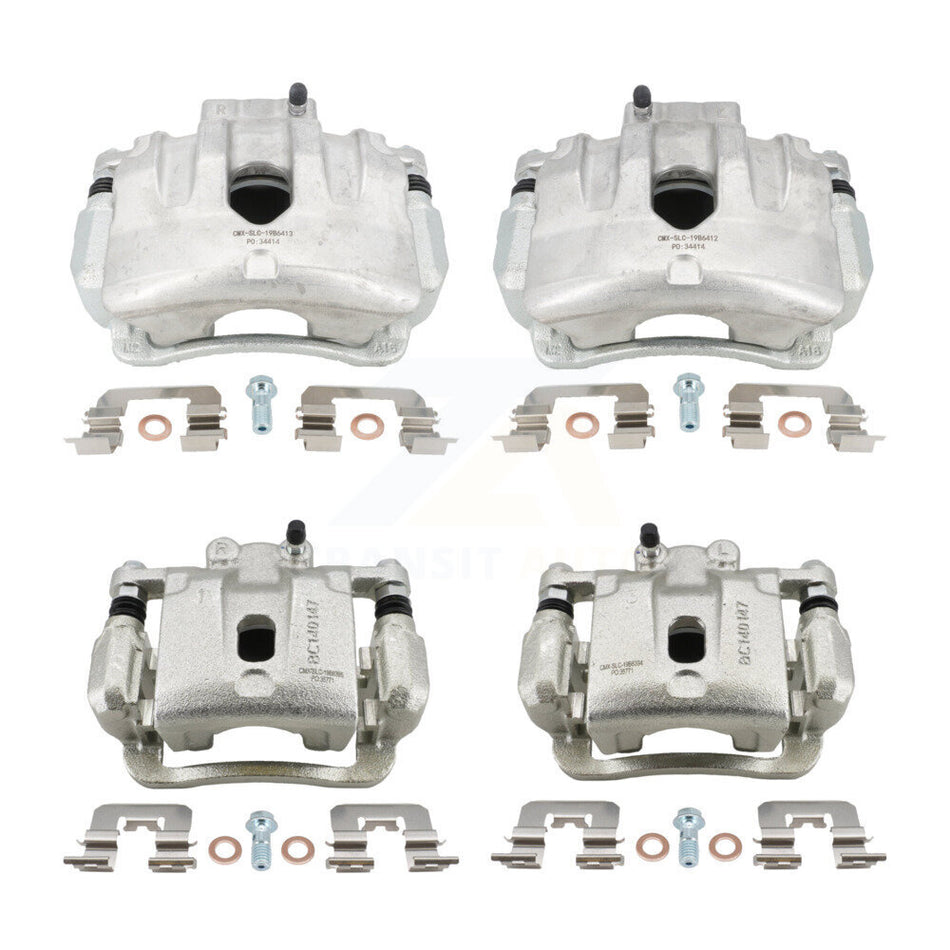Front Rear Brake Caliper Kit For 2010-2016 Hyundai Genesis Coupe Without Brembo Calipers KBC-100791