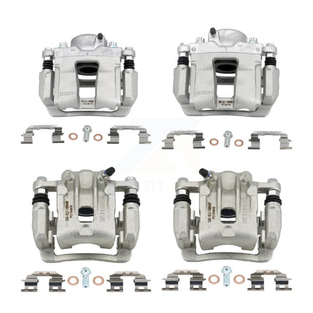 Front Rear Brake Caliper Kit For 16 Kia Optima 2.4L with FULL HYBRID EV-GAS (FHEV) engine KBC-100792