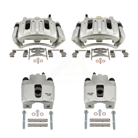 Front Rear Brake Caliper Left Right Kit For 1997-1999 Ford F-150 With Mount KBC-100793