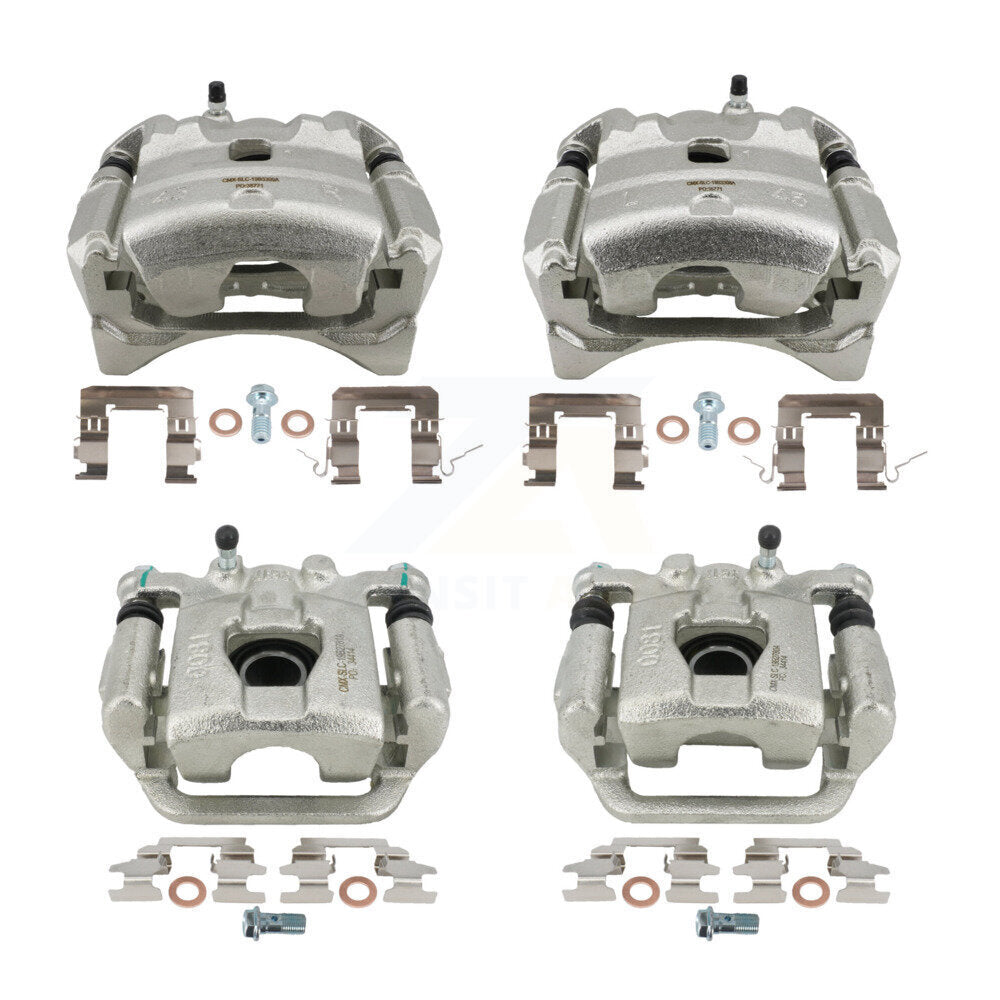 Front Rear Brake Caliper Left Right Driver Passenger Side Kit For 2010-2012 Nissan Altima KBC-100809