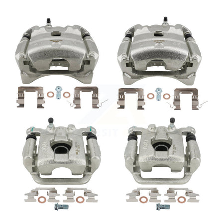 Front Rear Brake Caliper Left Right Driver Passenger Side Kit For 2010-2012 Nissan Altima KBC-100809
