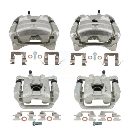 Front Rear Brake Caliper Left Right (Driver Passenger) Kit For 2013 Nissan Altima Coupe KBC-100810
