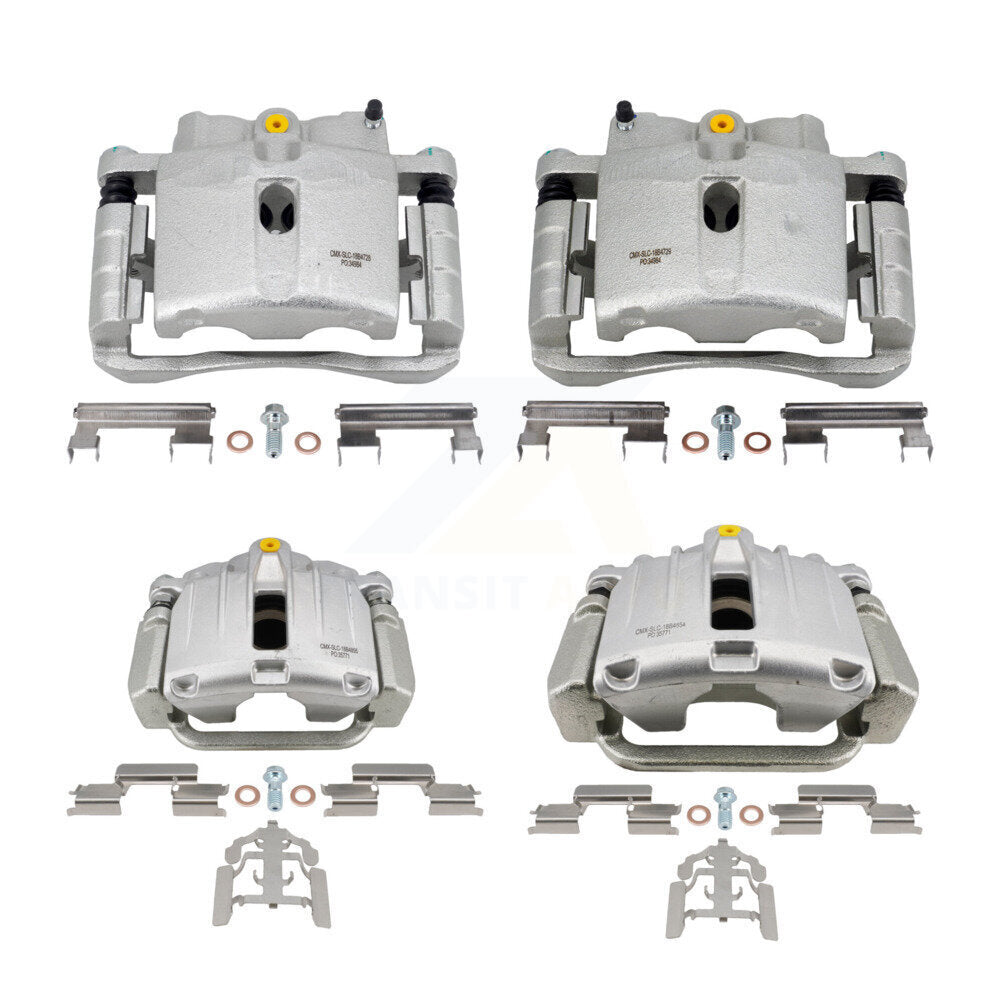 Front Rear Brake Caliper Kit For Chevrolet GMC Silverado 1500 Sierra Avalanche Classic XL KBC-100816